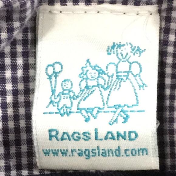 VTG Rags Land Girls Sz 2T Blue Corduroy Peacoat Jacket Made in USA - Picture 4 of 10